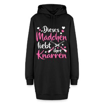 Sportschütze Sportschießen Schießsport Schütze - Hoodie-Kleid - Schwarz - Vorne - AI Model Female 172 light (172cm)