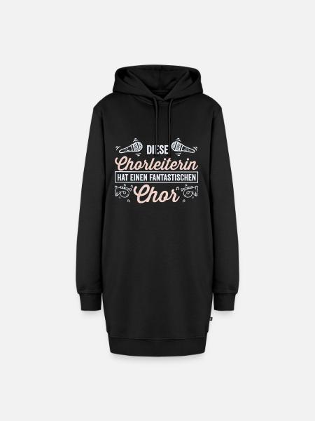 Beste Chorleiterin - Chor - Musikalisch - Hoodie-Kleid - Schwarz