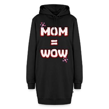 Muttertag Muttertag - Hoodie-Kleid - Schwarz - Vorne - AI Model Female 172 light (172cm)