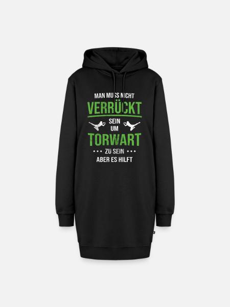 Torwart Fußball - Hoodie-Kleid - Schwarz