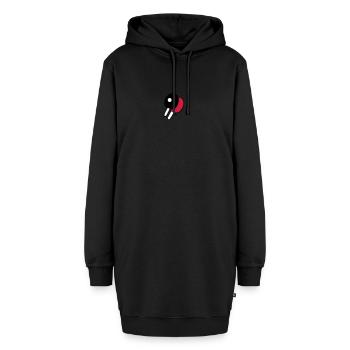 ping pong - Hoodie-Kleid - Schwarz - Vorne - AI Model Female 172 light (172cm)