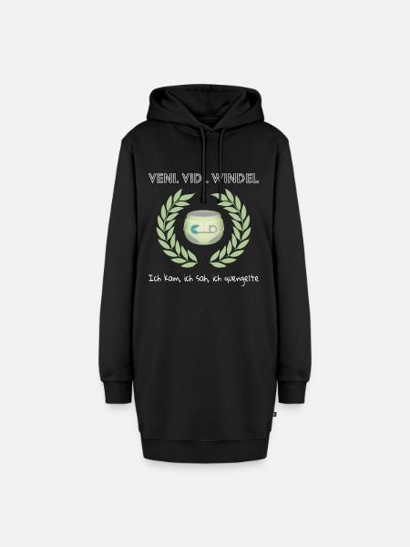 Veni. Vidi. Windel - Hoodie-Kleid - Schwarz