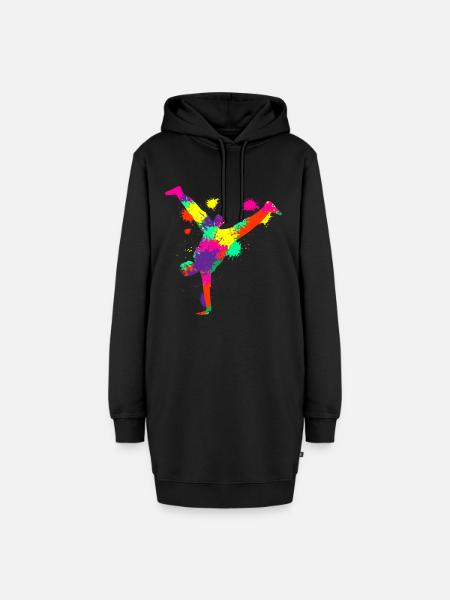 Breakdancer Breakdance Breakdancing - Hoodie-Kleid - Schwarz