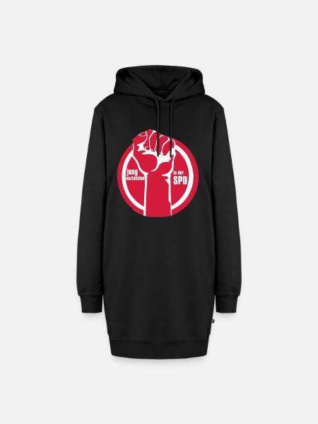 Jusos klassisch Hoodie - Hoodie-Kleid - Schwarz