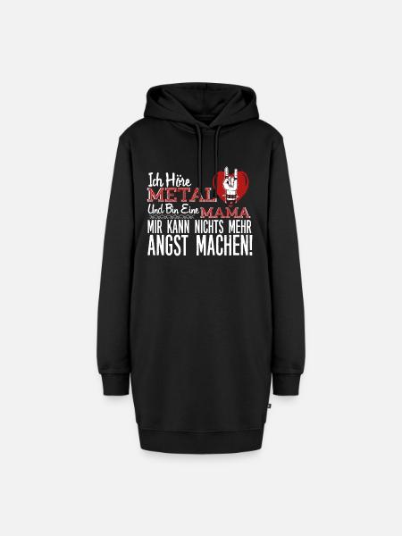 Metal Mama - Hoodie-Kleid - Schwarz