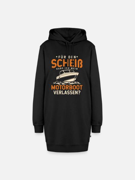 Sportboot Rennboot Bootsbesitzer Kapitän Motorboot - Hoodie-Kleid - Schwarz