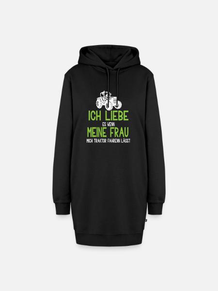 Landwirtschaft Bauer Bauernhof Landwirt - Hoodie-Kleid - Schwarz