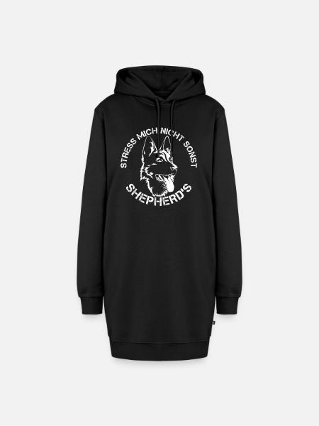 Deutscher Schäferhund Geschenkidee Hunde Fan - Hoodie-Kleid - Schwarz