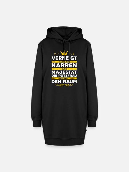 Putzfrau Reinigungskraft Putzhilfe Geschenk Lustig - Hoodie-Kleid - Schwarz
