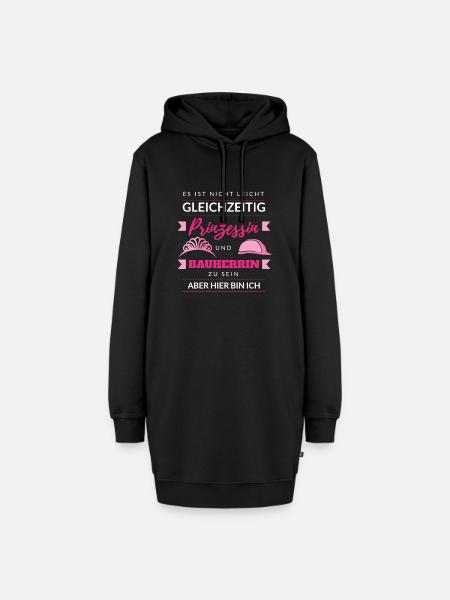 Bauherrin - Hoodie-Kleid - Schwarz