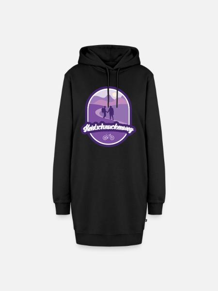 Heidschnuckenweg - Niedersachsen - Hoodie-Kleid - Schwarz