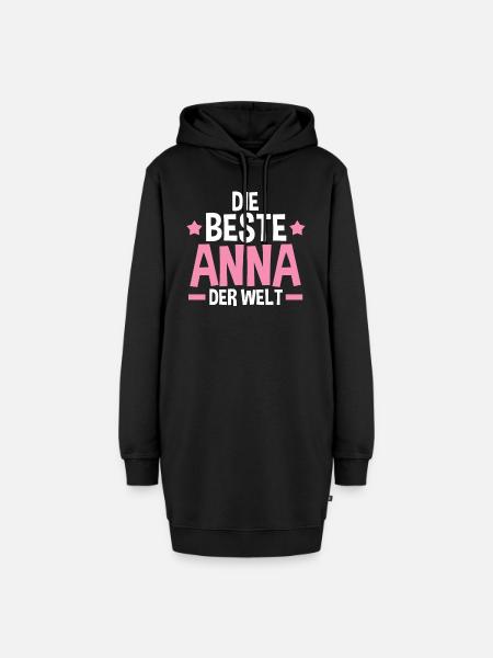 Anna - Hoodie-Kleid - Schwarz