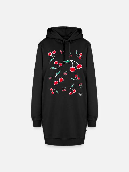 *BAM* be_cherry - Hoodie-Kleid - Schwarz
