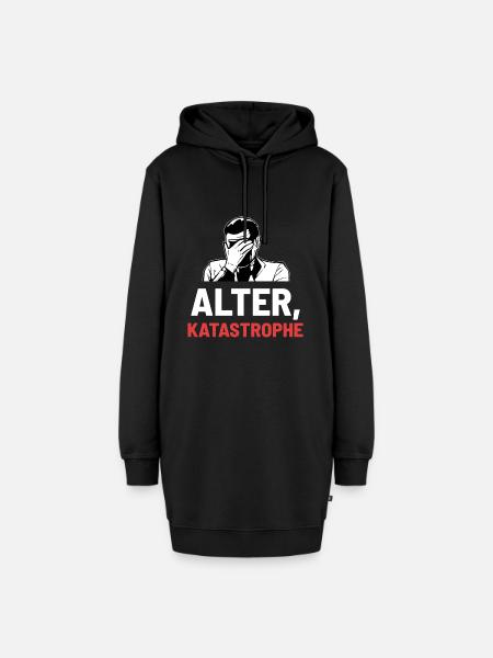 Alter Katastrophe - Hoodie-Kleid - Schwarz
