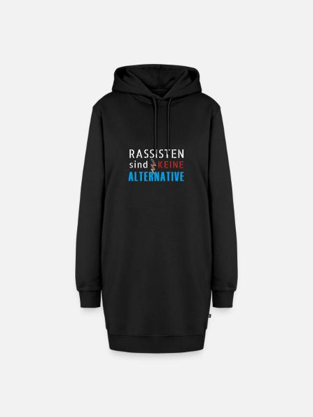 Rassisten sind keine Alternative Wahl Anti Rechts - Hoodie-Kleid - Schwarz