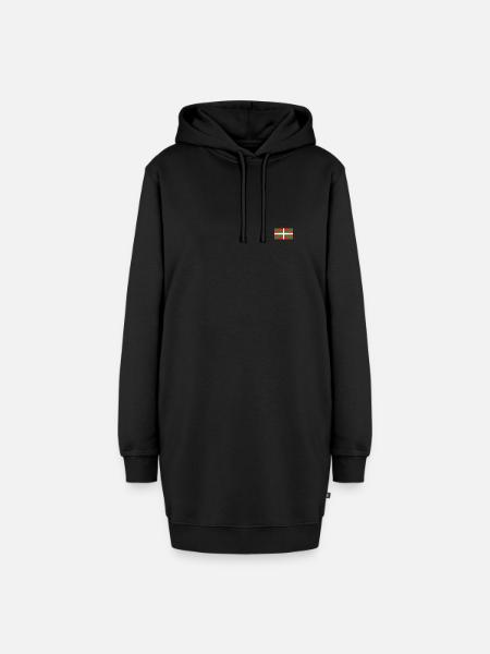 Euskadi Flagge - Hoodie-Kleid - Schwarz