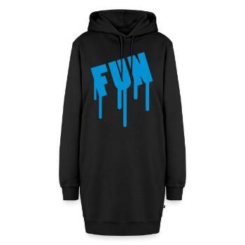 Fun - Hoodie-Kleid - Schwarz - Vorne - AI Model Female 172 light (172cm)