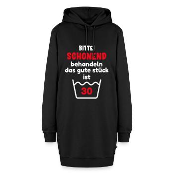 30 Geburtstag Lustige & Witzige Geschenk Idee - Hoodie-Kleid - Schwarz - Vorne - AI Model Female 172 light (172cm)