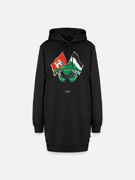 Hannover - Flagge zeigen - Hoodie-Kleid - Schwarz
