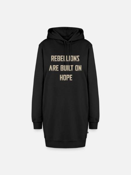 Rebellionen Eigentum - Hoodie-Kleid - Schwarz