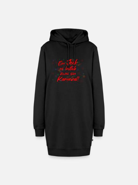 Köln Karneval - Hoodie-Kleid - Schwarz