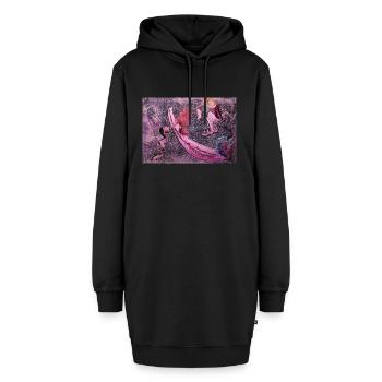 Schuhe - Hoodie-Kleid - Schwarz - Vorne - AI Model Female 172 light (172cm)