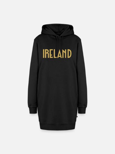 Irland - Hoodie-Kleid - Schwarz