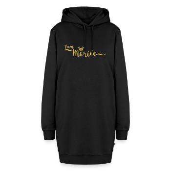 Team Mariée Junggesellin Junggesellinnenabschied - Hoodie-Kleid - Schwarz - Vorne - AI Model Female 172 light (172cm)