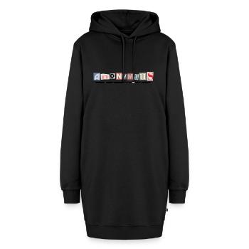 Anonymous - Hoodie-Kleid - Schwarz - Vorne - AI Model Female 172 light (172cm)