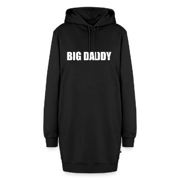 Big Daddy - Hoodie-Kleid - Schwarz - Vorne - AI Model Female 172 light (172cm)