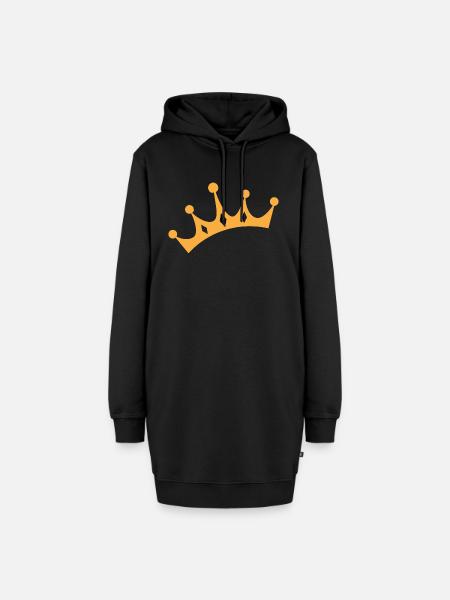 crown - Hoodie-Kleid - Schwarz