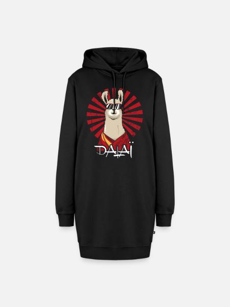 Dalai - Hoodie-Kleid - Schwarz