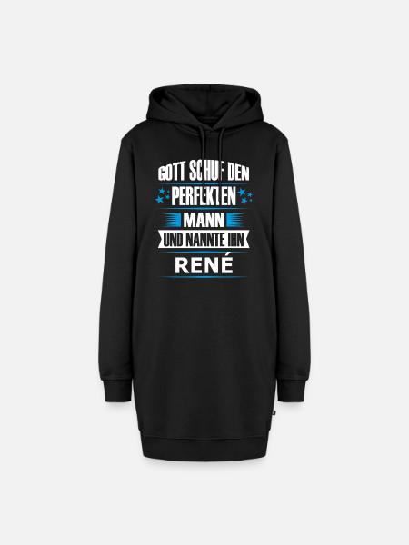 RENÉ - Hoodie-Kleid - Schwarz