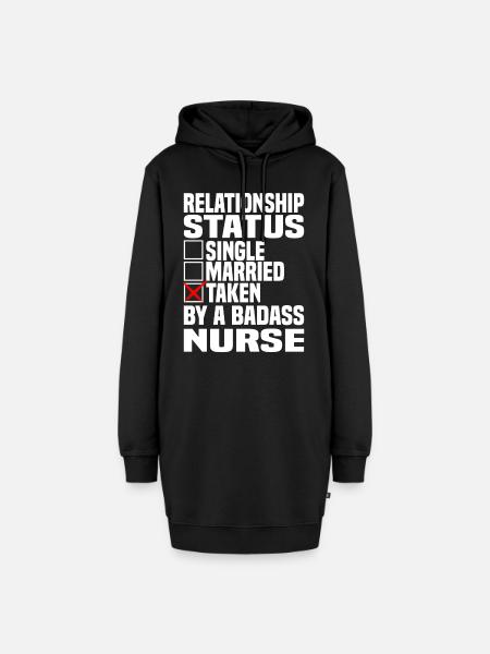 Pfleger Pflegekraft Beziehung Krankenschwester - Hoodie-Kleid - Schwarz