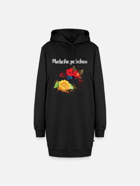 Modschegiebchen ostdeutsch Marienkäfer Sachsen - Hoodie-Kleid - Schwarz