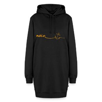 MOIN Anker - Hoodie-Kleid - Schwarz - Vorne - AI Model Female 172 light (172cm)