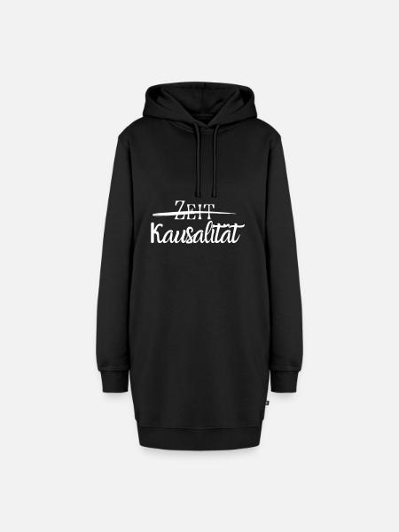 Zeit - Hoodie-Kleid - Schwarz