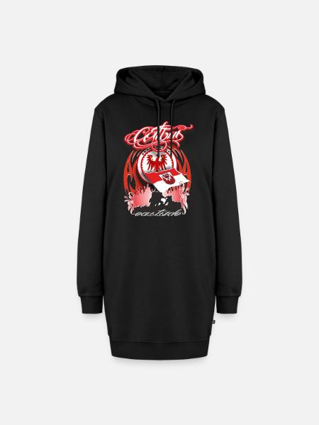 cottbus - Hoodie-Kleid - Schwarz