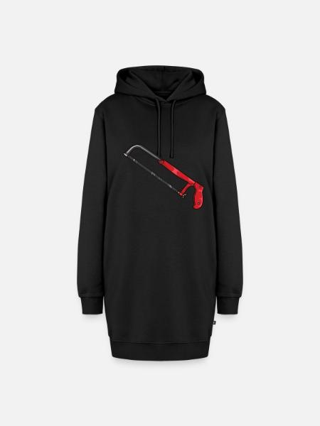 Metall Säge - Hoodie-Kleid - Schwarz