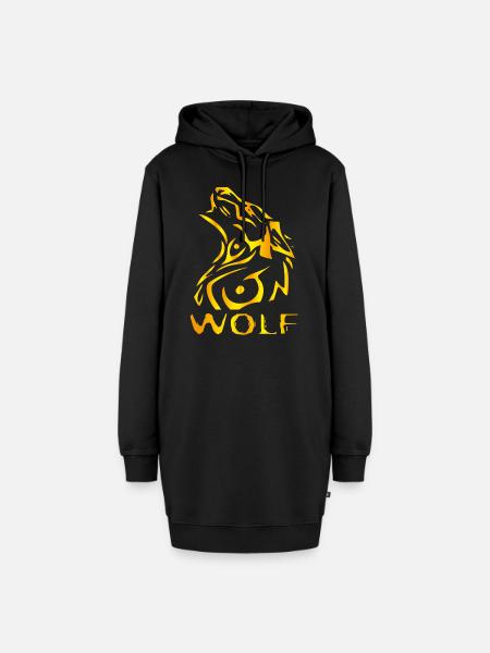 WOLF - WOLF - Hoodie-Kleid - Schwarz