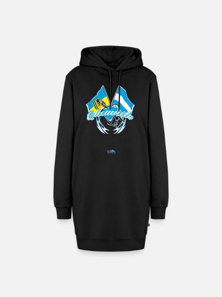 Chemnitz - Flagge zeigen - Hoodie-Kleid - Schwarz