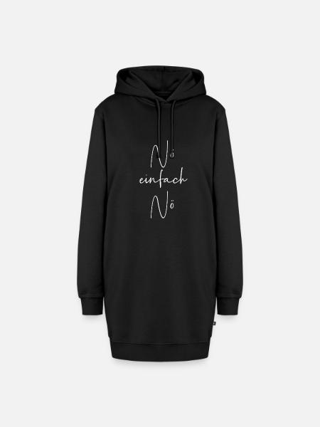 Nö einfach nö - Hoodie-Kleid - Schwarz