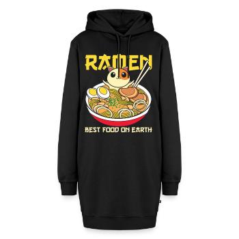 Anime Japan Kawaii Geschenk Ramen - Hoodie-Kleid - Schwarz - Vorne - AI Model Female 172 light (172cm)