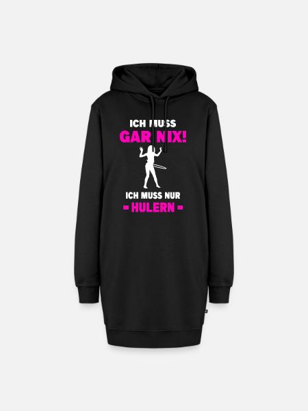 Hulahoop Hula Fitness Reifen Hoop Sport Hullern - Hoodie-Kleid - Schwarz