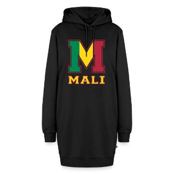 Athletisch Mali - Hoodie-Kleid - Schwarz - Vorne - AI Model Female 172 light (172cm)