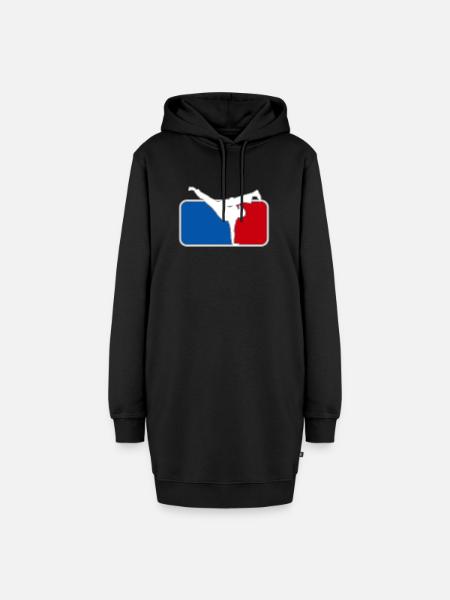 Breakdance - Hoodie-Kleid - Schwarz