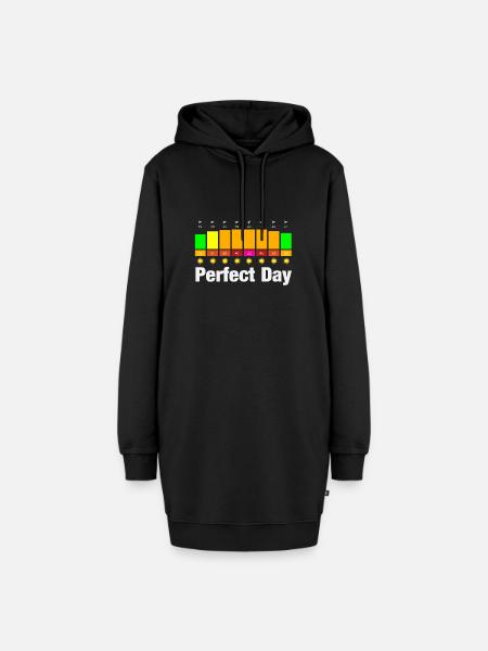 Perfect Day - Hoodie-Kleid - Schwarz