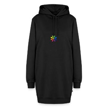 Schuhe Multicolor - Hoodie-Kleid - Schwarz - Vorne - AI Model Female 172 light (172cm)