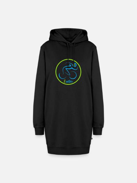 Bactive.nrw Teamlogo - Hoodie-Kleid - Schwarz