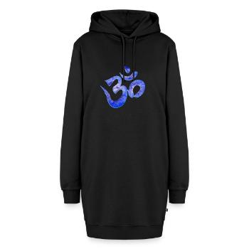 Namaste Spirituell Yoga - Hoodie-Kleid - Schwarz - Vorne - AI Model Female 172 light (172cm)